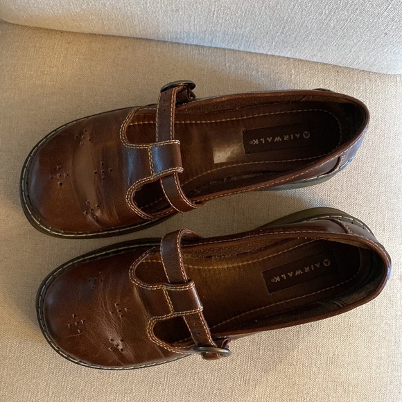 Airwalk Vintage Mary Jane Wedge Flats 90s Y2K Brown Size 8 - Picture 4 of 11